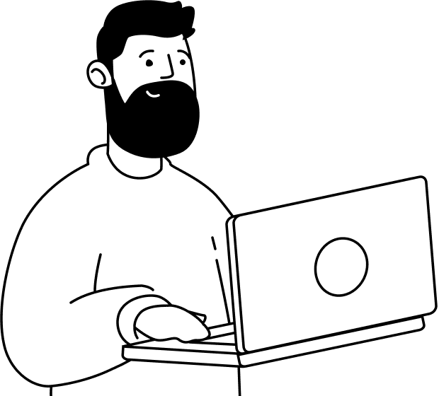 Man with laptop